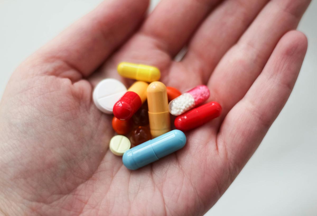 Pills in hand